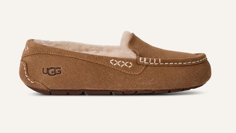 NEW UGG women's ansley slippers in chestnut